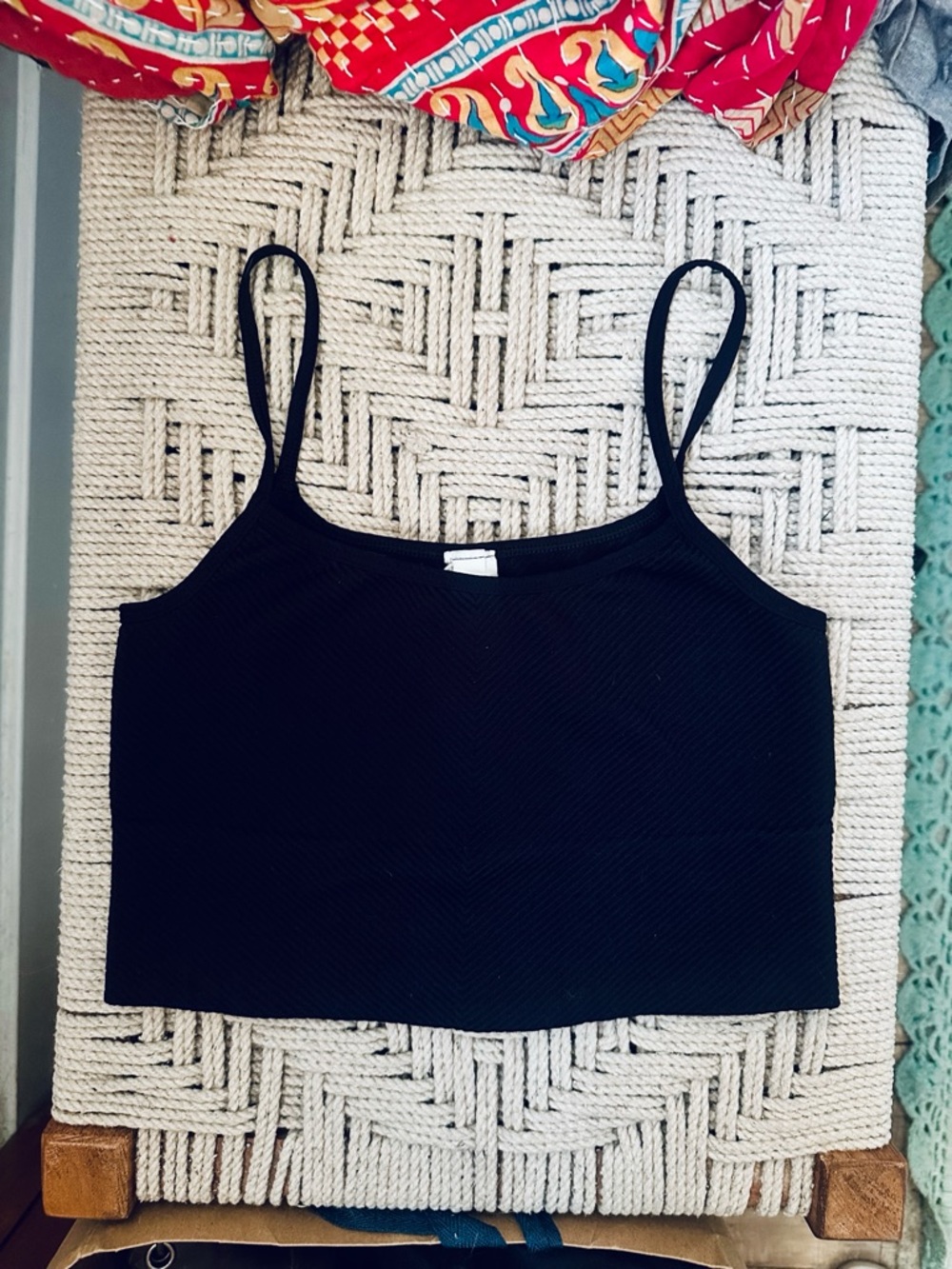 Nikibiki Black Chevron Crop Top - Women's